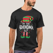 Ich bin die Oma-Elf-Familiengruppe, die Christma p T-Shirt (Vorderseite)