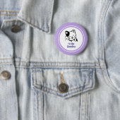 Ich bin die Oma Niedlich Kitty Cat auf Polka Dots Button (Beispiel)