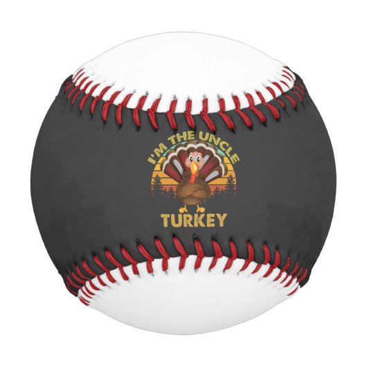 Ich bin die Onkel Türkei Familie Matching Erntedan Baseball (Vorderseite)