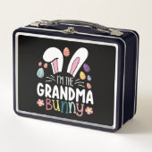 Ich bin die Osterfamilie der Großmutter Metall Brotdose (Vorderseite)