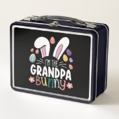 Ich bin die Osterfamilie Großvater Metall Brotdose (Vorderseite)