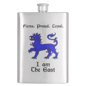 Ich bin die Ostflasche Flachmann (Vorderseite)