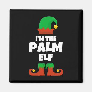 Ich bin die Palm Elf Familie Pajama Weihnachts-Fun Magnet