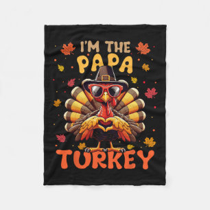 Ich bin die Papa Türkei Matching 2024 Familie Than Fleecedecke