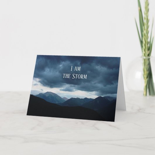 Ich bin die Personalisierte Storm Stationery Note Karte (Vorderseite)