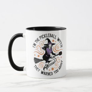 Ich bin die Pickleball-Hexe, von der sie dich gewa Tasse