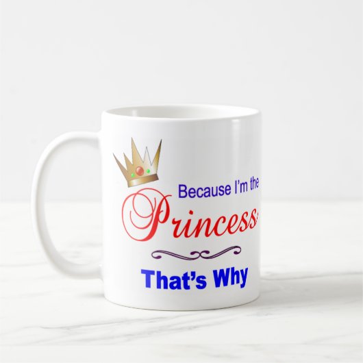Ich bin die Prinzessin Kaffeetasse (Links)