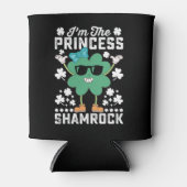 Ich bin die Prinzessin Kleeblatt St Patrick's Day Dosenkühler (Vorderseite)
