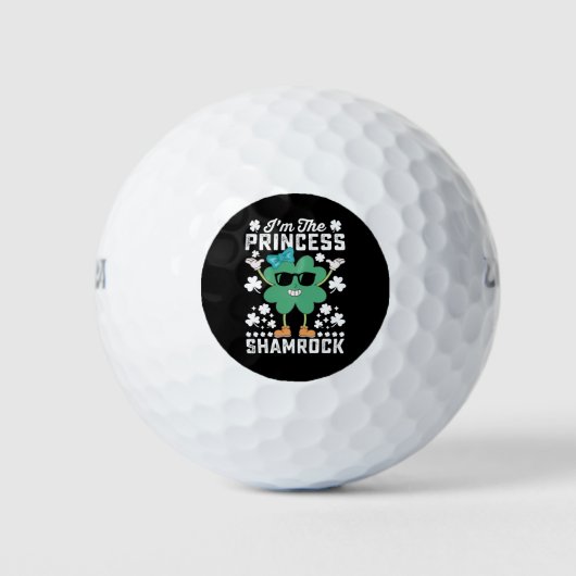 Ich bin die Prinzessin Kleeblatt St Patrick's Day  Golfball (Vorderseite)