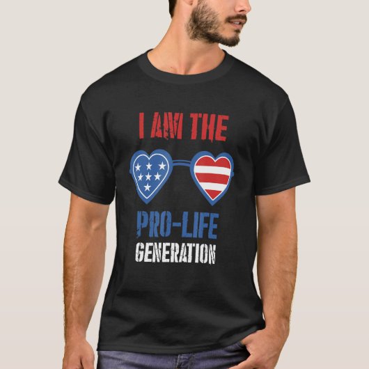 Ich bin die Pro Life Generation amerikanische Sonn T-Shirt (Vorderseite)