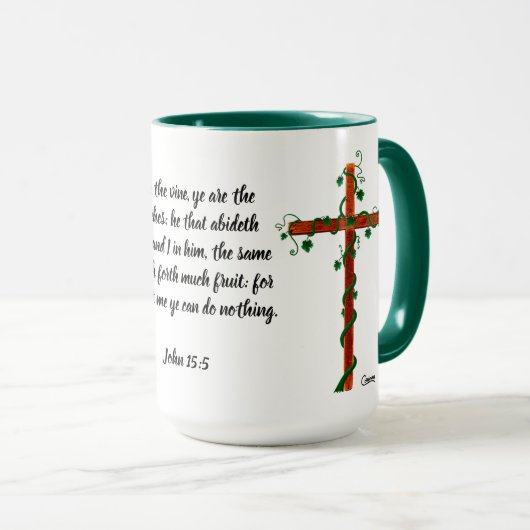 Ich bin die Rebe - 15 Unze-Tasse Tasse (VorderseiteRechts)