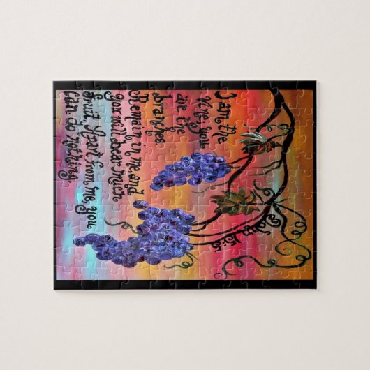 Ich bin die Rebe John 15 5 Puzzle (Horizontal)