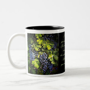 Ich bin die Rebe Zweifarbige Tasse