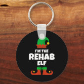 Ich bin die Rehab Elf Familie Pajama Weihnachts-Fu Schlüsselanhänger (Vorderseite)