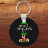 Ich bin die republikanische Elf, wenn ich Familien Schlüsselanhänger (Vorderseite)