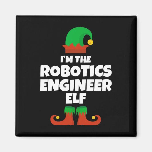 Ich bin die Robotics Engineer Elf Familie Pyjama C Magnet (Vorne)