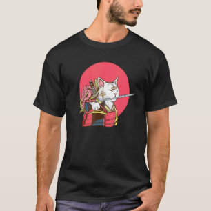 Ich bin die Samurai-Katzen-Handwerk Japanisch T-Shirt