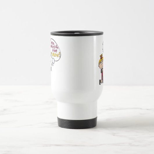 Ich bin die Schmerz-Fitness wert Reisebecher (Mittel)