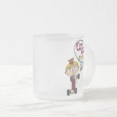 Ich bin die schmerzhafte Fitness wert Mattglastasse (VorderseiteRechts)