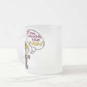 Ich bin die schmerzhafte Fitness wert Mattglastasse (Vorderseite Links)