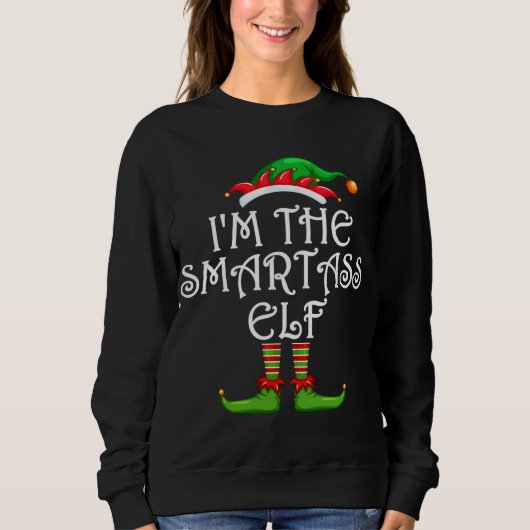 Ich bin die Schule Krankenschwester ELF Weihnachte Sweatshirt (Vorderseite)