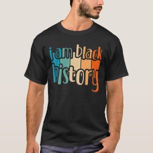 Ich bin die Schwarze Geschichte Vintag Retro-Schwa T-Shirt