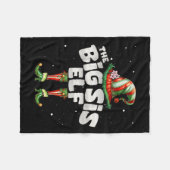 Ich bin die Schwester Elf Familie Matching Group W Fleecedecke (Vorderseite (Horizontal))