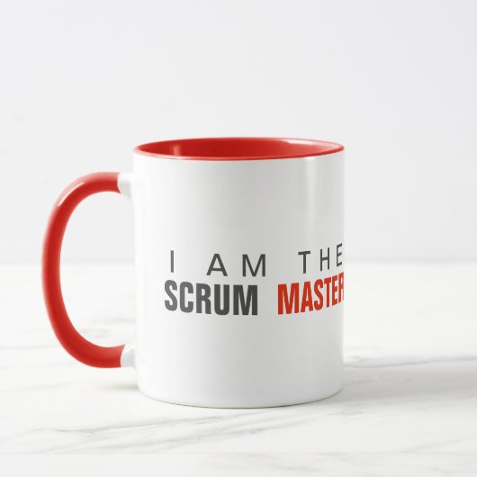 Ich bin die Scrum Master agile Tasse (Links)