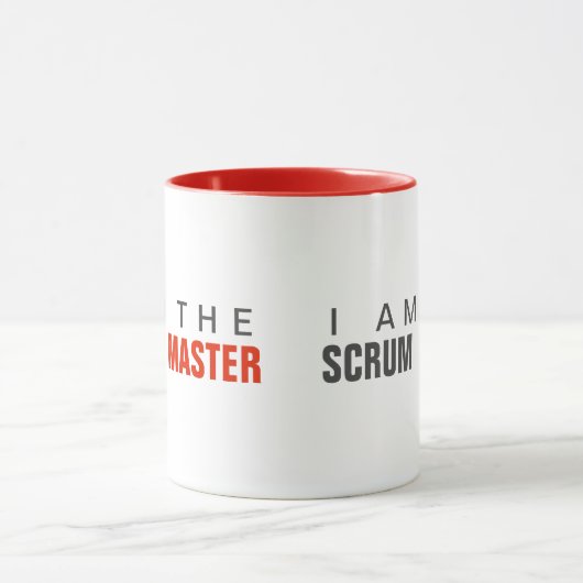 Ich bin die Scrum Master agile Tasse (Zentrum)