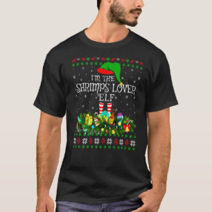 Ich bin die Shrimps Elf Weihnachten. T-Shirt