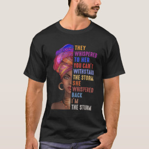 Ich bin die starke Afrikanerin - schwarze Historik T-Shirt