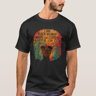Ich bin die starke Afrikanerin - schwarze Historik T-Shirt