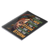 Ich bin die starke Frau der digitalen Kunst Notizblock (Linke Seite)