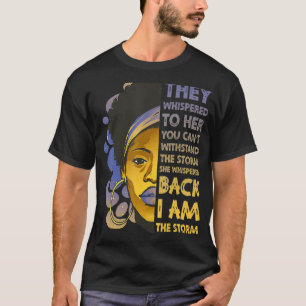 Ich bin die starke schwarze Frau Junteenth Black T-Shirt
