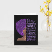 Ich bin die starke schwarze Frau mit Lila Überdosi Karte (Gelbe Blume)