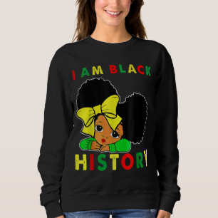 Ich bin die starken afrikanischen Mädchen - Schwar Sweatshirt