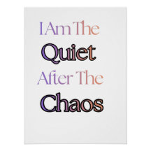 Ich bin die Stille nach dem Chaos