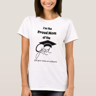 Ich bin die stolze Mama des Grad - Schwarz - bearb T-Shirt