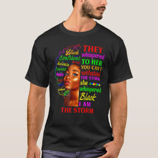 Ich bin die Storm Black History Königin Melanin in T-Shirt