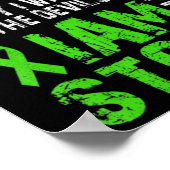 Ich bin die Storm Mental Health Awareness Green Ri Poster (Ecke)