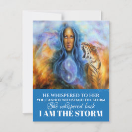 ICH BIN DIE STORM POSTCARD POSTKARTE