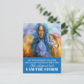 ICH BIN DIE STORM POSTCARD POSTKARTE (Stehend Vorderseite)