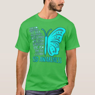 Ich bin die Storm PTSD Stress Awareness Ribbon Gra T-Shirt