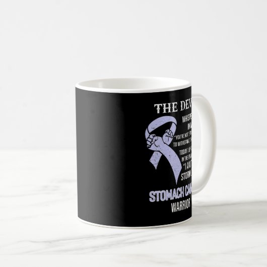 Ich bin die Storm Support Stomach Krebs Bewusstsei Kaffeetasse (VorderseiteRechts)