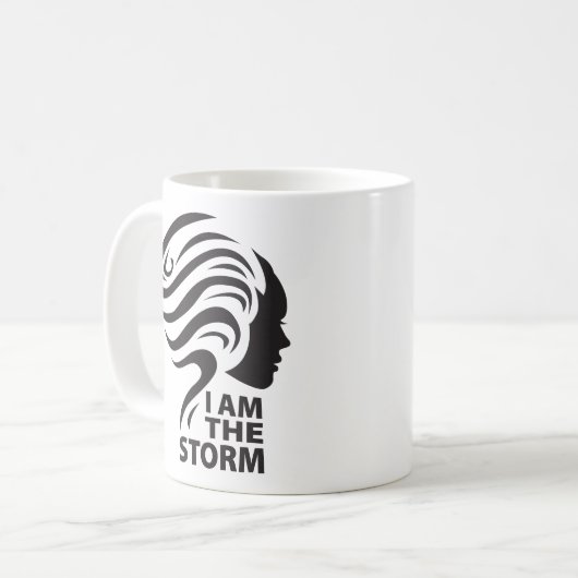 Ich bin die Sturm-Tasse Kaffeetasse (Vorderseite Links)