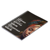 Ich bin die stürmische Afro-Unternehmermutter Notizblock (Linke Seite)