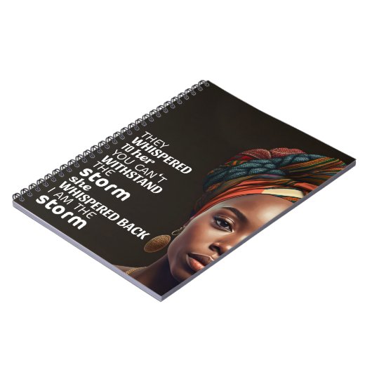 Ich bin die stürmische Afro-Unternehmermutter Notizblock (Linke Seite)