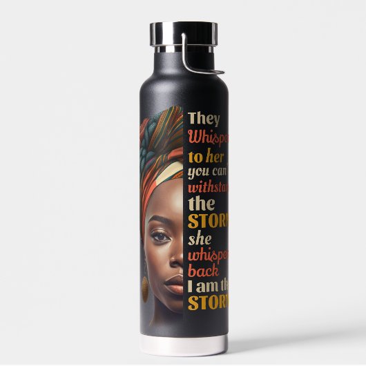 Ich bin die stürmische Afro-Unternehmermutter Trinkflasche (Links)