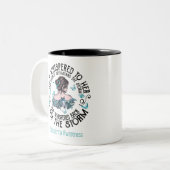 Ich bin die Sturmskleroderma-Bewusstsein Zweifarbige Tasse (Vorderseite Links)