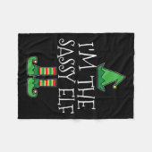 Ich bin die Sy Elf Matching Family Group Weihnacht Fleecedecke (Vorderseite (Horizontal))